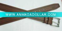 Wholesale Men pu belt with zinc alloy buckle