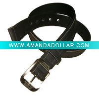 Wholesale mens waist belt with polyester and PU