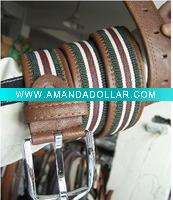 Wholesale fashion cotton knitted belt for men