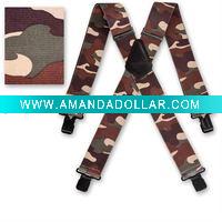 Printed elastic suspender for men