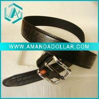 Wholesale 2011 New Imprint decorative lines Design PU Belts with Needle Buckle For Men Single stitch belts