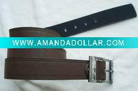 Wholesale Men pu belt with zinc alloy buckle