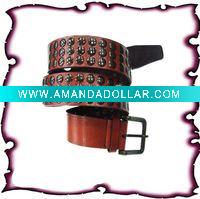 Wholesale men stud leather belt