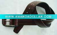 Wholesale Men pu belt with zinc alloy buckle