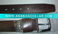 mens brand leather belts