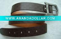Wholesale Men pu belt with zinc alloy buckle
