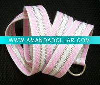 Children belt with silver line