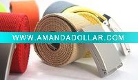 Wholesale Fashion Canvas Belt Nylon Belt Material of Pure Color HX0001