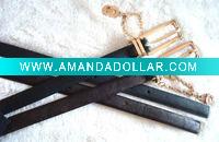 Wholesale latest ladies' fashion beltwith chain buckle