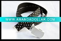 Fabric Belt with Painted Buckle