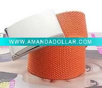 Wholesale Women's Waistband Nylong Canvas Belt Pressed Buckle HX0001A