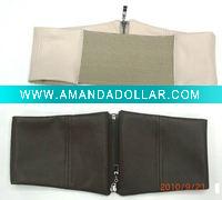 Wholesale 2012 New design Fashion Elastic belt with zipper buckle