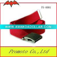 Red belt buckle