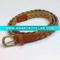 BRAIDED PU LEATHER BELT