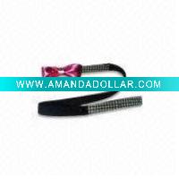 Children PU leather belt with bowtie buckle