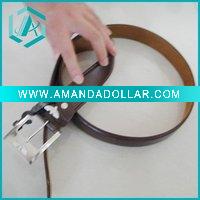 Wholesale Fashionable Needle Eagle buckle with double stitches shiny belts wholesale