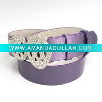 Wholesale Lady belt with diamond buckle