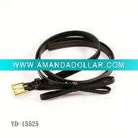 Wholesale Newest Thin PU Belt With Iron Buckle