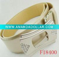 Wholesale Fashion buckle belt (F18400)