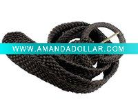 braided belt,belt buckles