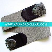 Elastic Pu Leather Belt