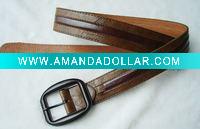 Wholesale Men pu belt with zinc alloy buckle