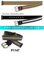 Wholesale men's fashion polyster webbing belt