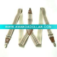 Wholesale Colourful Elastic Suspender with adjustable clips & buckles