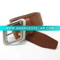 Wholesale Men's Fashion leather belt /pin buckle/alloy/iron CB0445