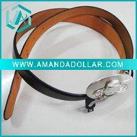 Wholesale Stylish Man PU Leather Belts With Real Alloy buckle Hat design belts wholesale