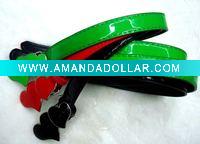Wholesale kid's belt with paint heart shaped buckle