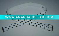 Wholesale fashion pink butterfly design buckle fabric belts