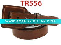 Wholesale PU covered buckle belt TR556