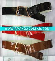 Square Buckle PU Belt