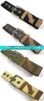 Wholesale men's military canvas belt,african woman canvas painting