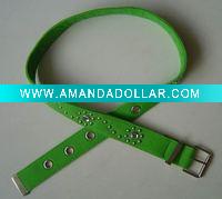 Wholesale fashion pink butterfly design buckle fabric belts