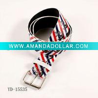 Wholesale Fashion Charm Stripe Belt With Iron Buckle
