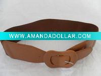Wholesale fashion elastic pvc ladies' belt