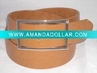 Wholesale SQUARE SHAPE BUCKLE WIDE SILVER LEATHER Belt
