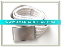 Roller Buckle Canvas Belt