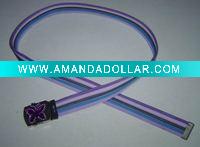 Wholesale fashion color butterfly design buckle fabric belts