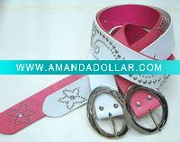 Wholesale ladies' pu studded belt