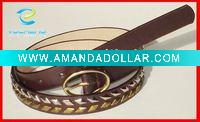 Wholesale narrow belt. small belt. pu leather belt
