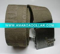 fashion printed canvas belt