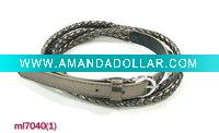 Wholesale fashion pu sennet braid belt