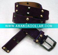 Wholesale ladies' pu studded belt