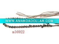Wholesale ml6922 wooden bead waist belt