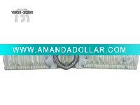 Wholesale Elastic Belt with Heart Shape Rhinestone Buckle