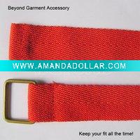 Wholesale red fashion polyester belt for christmas gift