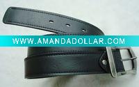 Wholesale Men pu belt with zinc alloy buckle